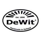 Dewit Cultivator Hand Tiller - 3-Tine, Short Handle, Works as Hoe - 11.5 in - Steel/Wood