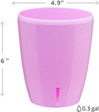 Santino 4.9 Inch ORCHIDEA Self Watering Pots for Orchids in Lavender - Decorative Wicking Planter with w/Great Aerification, Drainage and Water Level Indicator