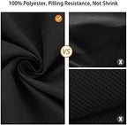 12x10 FT Black Backdrop Background, 100% Polyester Photography Backdrop Screen Foldable Washable Black Screen for Professional Photo Studio Photoshoot Portraits Party
