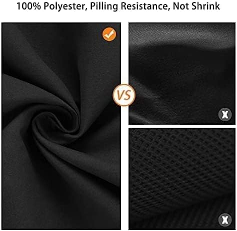 12x10 FT Black Backdrop Background, 100% Polyester Photography Backdrop Screen Foldable Washable Black Screen for Professional Photo Studio Photoshoot Portraits Party