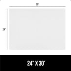 GORILLA GRIP DuraGuard Shelf Liner, 24x30 Non-Adhesive Cabinet Liners for Kitchen Drawers, Shelves, Refrigerator, Pantry Storage, Bathroom Closet, Durable Waterproof BPA Free Ribbed Plastic, White