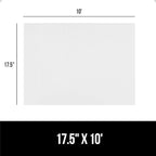 GORILLA GRIP DuraGuard Shelf Liner, Non-Adhesive Cabinet Liners for Kitchen Drawers, Shelves, Refrigerator, Pantry Storage, Bathroom Closet, Durable Waterproof BPA Free Ribbed Plastic, 17.5x10 White