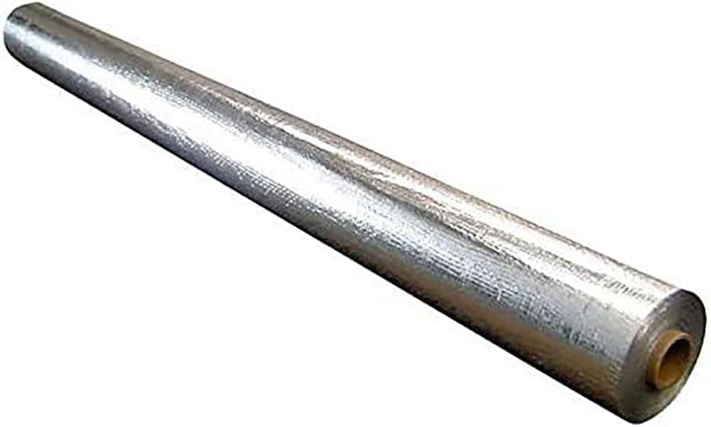 Super Shield Highly Reflective Aluminum Mylar Film Insulation Roll (Solid) for Saunas, Grow Rooms, Crawlspace Encapsulation, and More. (Class 1 Class A ASTM Fire Rated) (4FT X 1000FT)