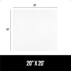 GORILLA GRIP DuraGuard Shelf Liner, 20x20 Non-Adhesive Cabinet Liners for Kitchen Drawers, Shelves, Refrigerator, Pantry Storage, Bathroom Closet, Durable Waterproof BPA Free Ribbed Plastic, Clear