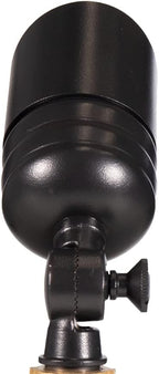 VOLT Fat Boy 12V Brass Outdoor Mini Spotlight (Black) for Low Voltage Landscape Lighting of Yard, Lawn, Garden, Patio, Trees & House