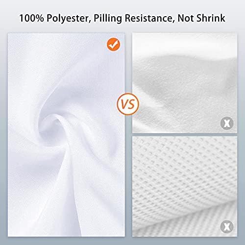 7 x 10 FT White Backdrop, 100% Polyester Photography Backdrop Foldable Washable White Screen for Photoshoot YouTube Zoom Studio Photo Video Recording