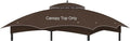 Replacement Gazebo Canopy Top Cover for 10 x 12, Double Tiered Waterproof Canopy Roof for Lowe's Allen Roth Gazebo #GF-12S004B-1 (Brown)