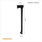 Fiskars 28" Chopping Axe - Ultra-Sharp Blade for Felling Trees - Garden and Outdoor Gear - Black