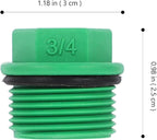 Baluue 10pcs Garden Hose Plugs and Caps, 3/4" Plastic Tubing Stoppers, PPR Material, Prevents Leakage, Ideal for Garden Splitters, Manifolds, Rain Barrels & Winterizing