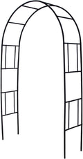 Metal Pergola Arbor Trellis, 7 Feet High x 4 Feet Wide, Garden Arch for Various Climbing Plant Wedding Garden Lawn Backyard Arch Bridal Party Decoration Arbor