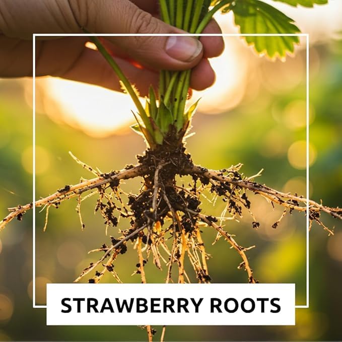 Harvest Glow Strawberry Plants - Grow Tasty Strawberries - Bare Root Plants (20 Plants)