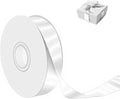 White Satin Ribbon 1 Inch Wide x 50 Yards Polyester, Double Faced Ribbon for Wedding Decorations, Gift Wrapping, DIY Bows, Craft Projects and Party Supplies