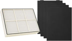 Nispira True HEPA Filter (Small) with 4 Pre-Carbon Filters Compatible with Whirlpool Whispure Air Purifier Models AP150, AP250, AP25030K, APR25530L, APR25130L; Compared to Part # 1183051 1183051K