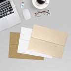 LUXPaper A7 Invitation Envelopes | Peel & Press | 5 1/4" x 7 1/4" | Taupe Metallic | 80lb. Text | 250 Qty