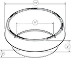6 Pack of VegSTABLE Rings (Veggies Grow Up, Cages Won't Fall Over). Watering Tomatoes and Vegetables and Anchoring Cages