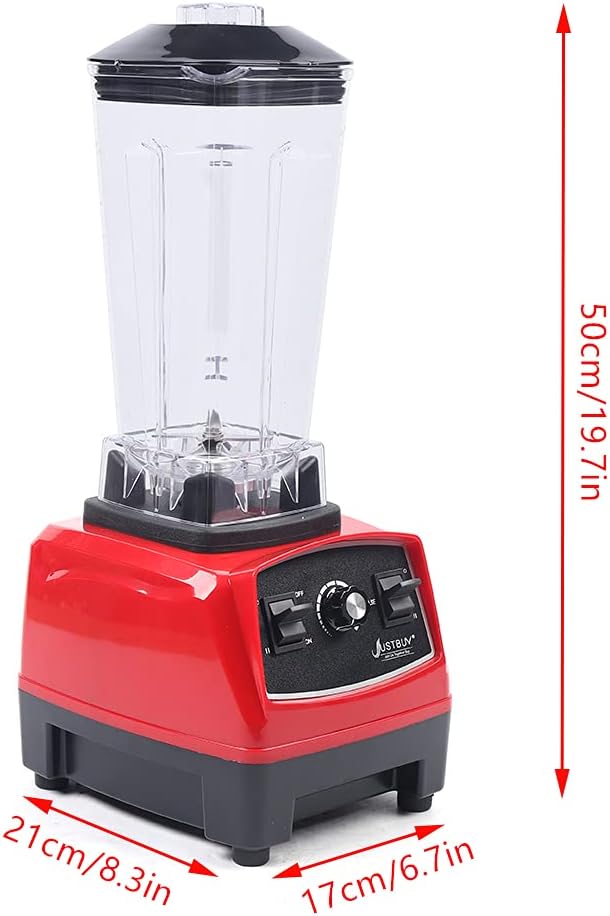 DNYSYSJ 2200W Household Kitchen Countertop Blender Mixer Juicer Machine 6 Blades Smoothie Blender Food Mixer with 2L Capacity Jar
