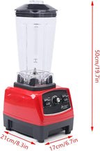 DNYSYSJ 2200W Household Kitchen Countertop Blender Mixer Juicer Machine 6 Blades Smoothie Blender Food Mixer with 2L Capacity Jar