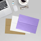 LUXPaper A7 Invitation Envelopes | Peel & Press | 5 1/4" x 7 1/4" | Amethyst Metallic | 80lb. Text | 50 Qty