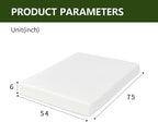6 Inch Full Size Mattress in a Box,Memory Foam Mattress for Comfort Sleep, Cooling Night Sleep & Pressure Relief, Ships Compressed (6", Full)
