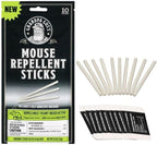 Grandpa Gus's Natural Mouse Repellent Stick, Patented Delivery of Concentrate Peppermint Scent, Plant-Based, Humane Rodent Repellent for Home, Campers & RVs, Pack of 10