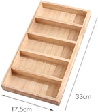 TANG SONG 1 Pack Bamboo Sunglasses Display Tray Eyewear Storage Case for Home or Office