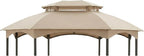 Garden Winds Durable 350 Replacement Canopy Top Compatible with Manhattan 10’ x 12’ Gazebo Model L-GZ1138PST - Beige