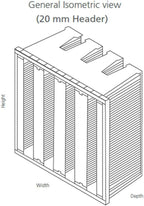 Mini Pleat Rigid Microglass V-Bank Air Filter 24x24x12 (4V) – MERV 15 ASHRAE 52.2 High-Efficiency HVAC Filter for Commercial, Industrial, Hopsitals & Cleanroom Use