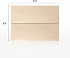 LUXPaper A7 Invitation Envelopes | Peel & Press | 5 1/4" x 7 1/4" | Taupe Metallic | 80lb. Text | 250 Qty