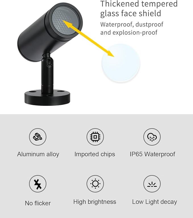 LED Modern Outdoor Wall Lights, Exterior Lighting, 7W Black Exterior Wall Lighting, 400LM Wall Sconces, Waterproof IP65 Porch Light for House Patio Garage Garden CRI 90