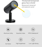 LED Modern Outdoor Wall Lights, Exterior Lighting, 7W Black Exterior Wall Lighting, 400LM Wall Sconces, Waterproof IP65 Porch Light for House Patio Garage Garden CRI 90