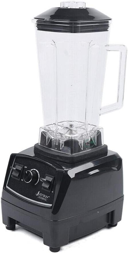 Electric Juice Blender Smoothie Maker Ice Crusher Multi-Function Kitchen Mixer Household Blender Mixer Heavy Duty High Power (2200W 2L Black)