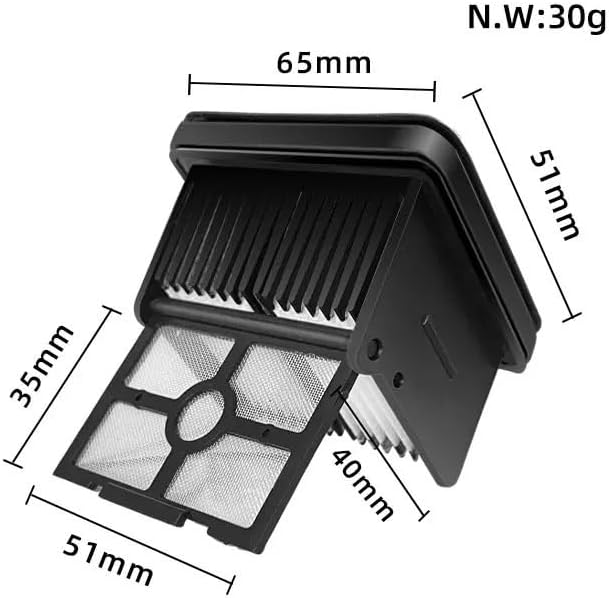 Scrubber Wiper Filter Soft Brush Wet and Dry Vacuum Cleaner Spare Part，Compatible for Dreame， M13 / H13 Accessories(Set A)