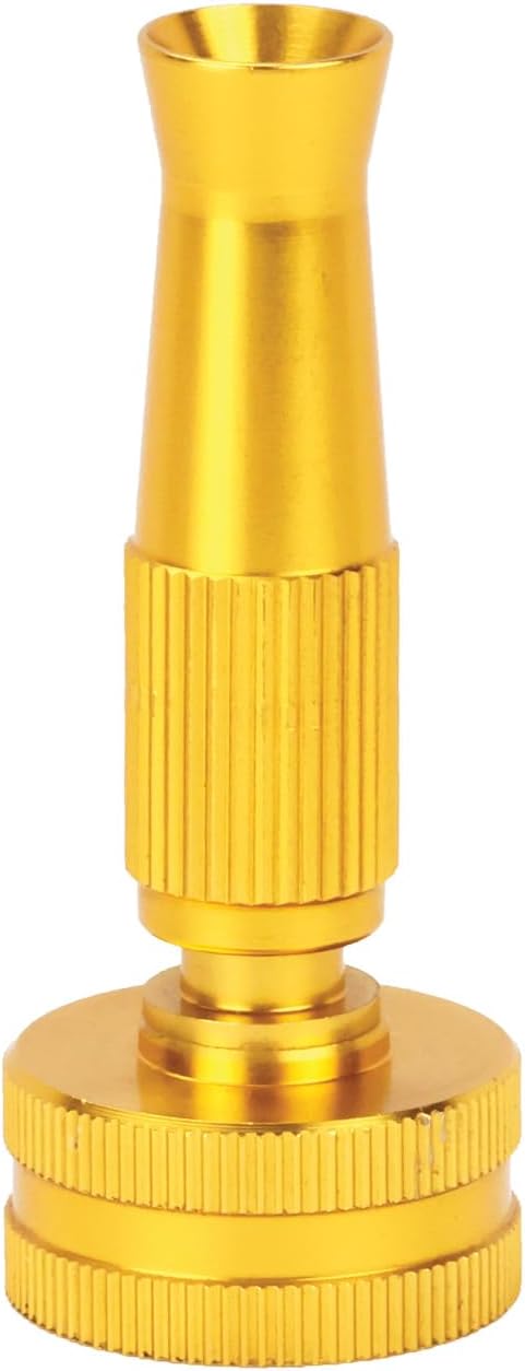 Melnor 97051AMZ XT Stainless Steel Garden Hose 5/8" x 50ft - Kink-Free - Lightweight - Rubberized Grips - Metal Twist Nozzle - Ultra Durable - Silver/Black