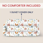 Kotton Culture 120"x98" 1 Pc Oversized King Duvet Cover Only 100% Egyptian Cotton - 600 TC Comforter Cover, Zipper Closure & Corner Ties - Fits Large King Inserts (Oversized King, Rain Forest)