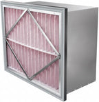 RIGID-PACK 24x20x12 Rigid Box Air Filter – MERV 11/65% ASHRAE HVAC Filter – Radial V-Pleat, Metal Frame, Single Header – High-Efficiency Replacement for Commercial & Industrial Systems