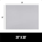 GORILLA GRIP DuraGuard Shelf Liner, 20x30 Non-Adhesive Cabinet Liners for Kitchen Drawers, Shelves, Refrigerator, Pantry Storage, Bathroom Closet, Durable Waterproof BPA Free Ribbed Plastic, Lt Gray