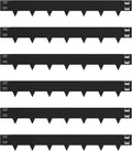 Galvanized Steel Landscape Lawn Edging 40 Inch Strips, Steel Edging 5 Inch Depth,6-Pack Black Bendable Metal Landscape Edging,Metal Edging for Landscaping (20FT Total Length)