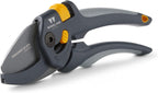 Woodland Tools Co. Heavy Duty Anvil Pruning Shears – 5/8" Cut Capacity, High Carbon Steel Blade, Internal Spring, Adjustable Grip Slider, Garden Pruner for Dry Branches, Stems, and Dead Growth