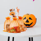 Wudygirl 100PCS 5X7 Inch Organza Bags - Jewelry, Drawstring, Sheer Organza Bags for Halloween, Christmas, Parties, Weddings, Baby Showers (Orange 5X7)