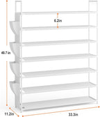 Shoe Rack 7 Tier Shoe Organizer Shoe Storage 28-35Pairs Shoe Rack for Closet Shoe Rack Organizer Entryway Shoe Holder Space Saving Shoe Shelf Shoe Stand Large Tall Shoe Tower Garage