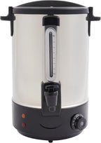 Electric Hot Water Dispenser 90 Cups Commercial Coffee Percolator & Beverage Dispenser w/Temperature Control, Stainless Steel Coffee Urn for Coffee & Tea