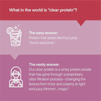 Clear Whey Isolate Protein Powder, ICY Blue Razz, 20g Complete Protein per Serving, No Added Sugar, Grass-Fed, 21 Servings