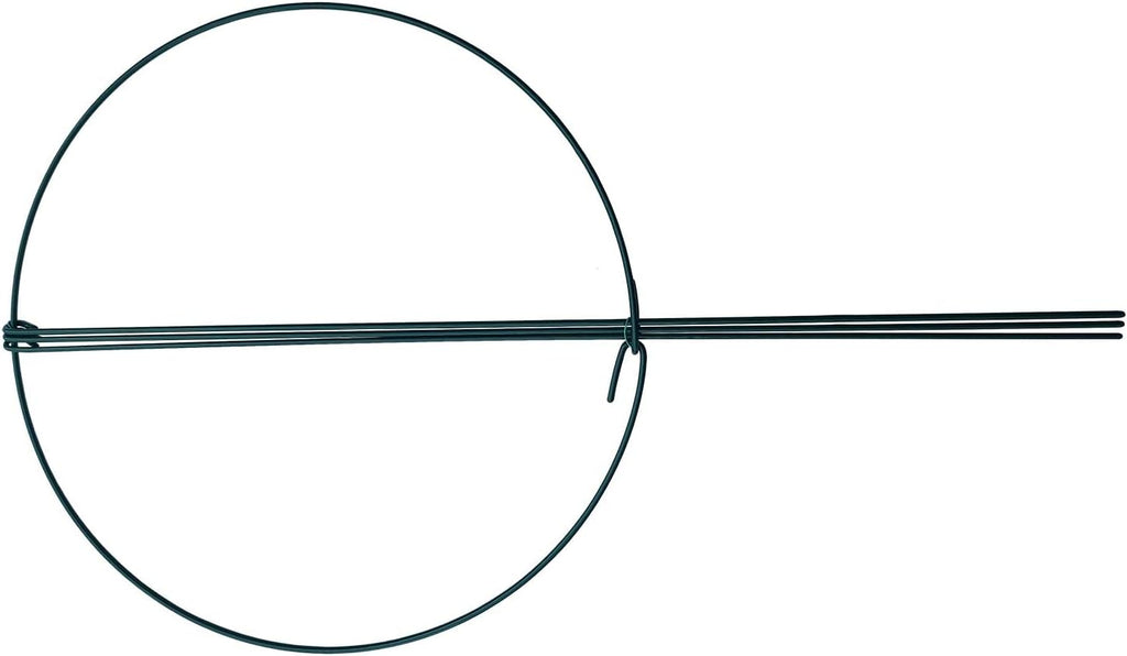 14" Wide x 24" High Peony Cage Rings Garden Plant Support Brace, Pack of 10 Round Metal Plant Stakes Rings, Strong Large Garden Supports for Flowers, Peonies, Rose, Lily