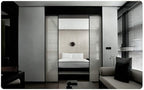 Wall Mirror Modern LED Bathroom Mirror with Defogging Backlit Bathroom Mirrors with Light and Touch Sensor Switch Demister Pad (Color : D Size : 50CMx70CM) (B 60CMx80CM)