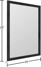 BOMINICA Rectangular Wall Mirror 20” x 28” Bathroom Mirror Framed Wall Mirror for Living Room, Vanity, Black
