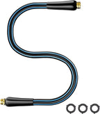 Short Garden Hose 5FT: Water Hose with Sturdy Brass Fittings - Flexible Lightweight Portable Leakproof Hose 5/8" - Hybrid Rubber Portable Hose for Garden, Car Washing, and Outdoor Cleaning