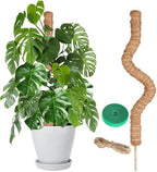 Moss Pole Monstera Plant Support – 48” Bendable Moss Pole Monstera Plant Support, Plant Stakes for Indoor Plants, Tall Plant Sticks Support for Climbing Plants