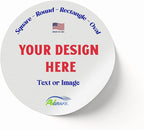 avgrafx Custom Stickers Personalized Labels Waterproof Dishwasher Safe Vinyl 120 2 in, Made USA, Great for Business Packaging Easy Design Your own.