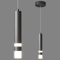 Modern Pendant Light Kitchen Fixture Dimmable LED Black Mini Pendant Lighting fo Kitchen Island Bedroom Bedside Table Small Pendant Lights (1-Pack)