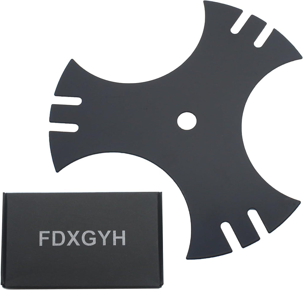FDXGYH Universal 9" x 9" Edger Blade (5/8" Center Hole) 3-Side Edger Star Blade for Edger Model 781-0748, 40-009, 490-105-M017, 981-0748, TB554, TEB515, 247772460 etc. Black